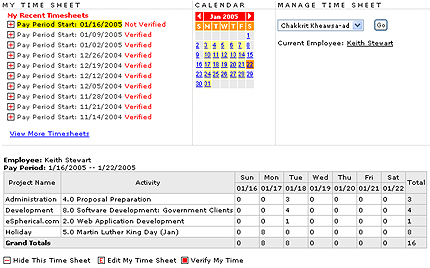 Figure 10: Online Time & Attendance Software Portal