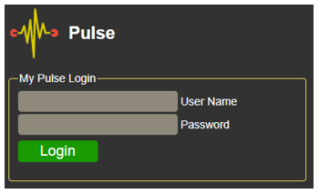Figure 2: Pulse Login Screen
